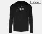 Under Armour Youth Girls' UA Tech Graphic Long Sleeve Hoodie - Black/White