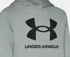 Under Armour Youth Boys' UA Rival Fleece Hoodie - Mod Grey Light Heather/Black