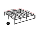 Artiss Bed Frame King Size Metal Frame TINO