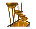 LED Copper Bowls Cascade Water Feature Water Fountain