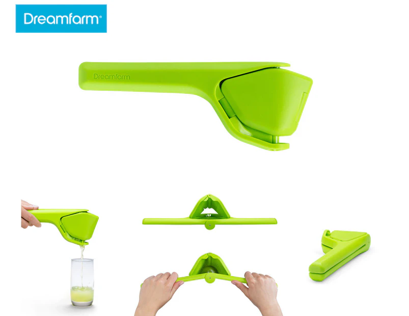 Dreamfarm 23cm Fluicer Fold Flat Easy Juicer - Lime