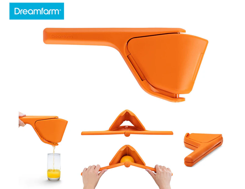 Dreamfarm 28cm Fluicer Fold Flat Easy Juicer - Orange