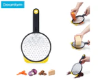 Dreamfarm Medium Ograte Two Sided Speed Grater - Black/Yellow