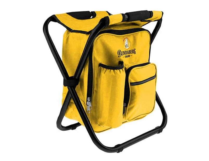 Bundy Bundaberg Rum Camping Outdoor Cooler Bag Stool Camp Chair Foldable