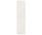 vidaXL Book Cabinet/Room Divider White 80x35x135 cm Solid Pinewood