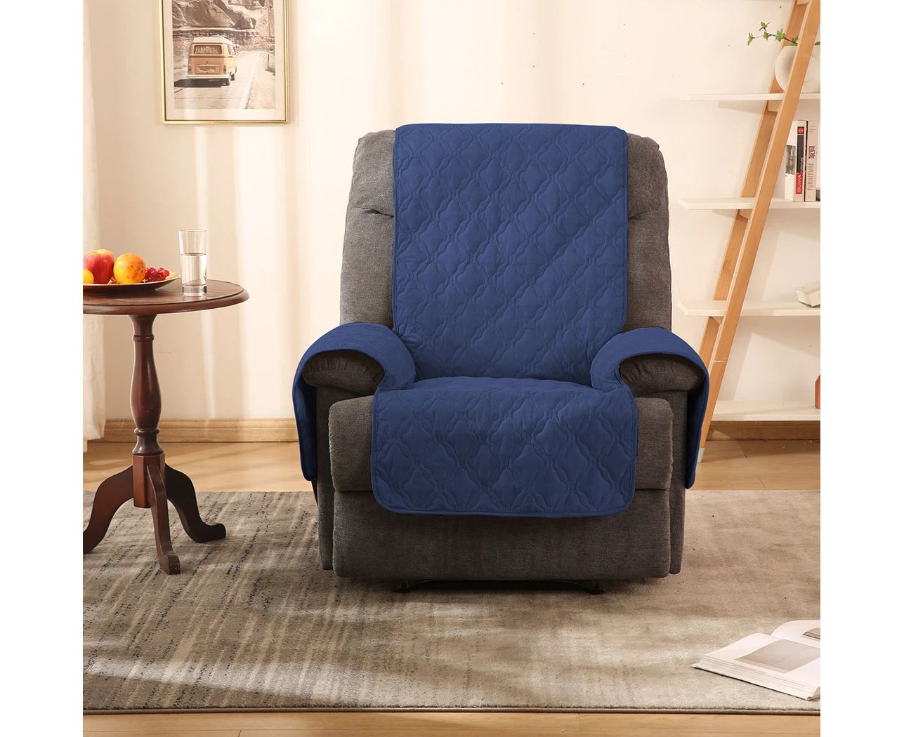 Marlow Recliner Sofa Slipcover Protector Mat Massage Chair Waterproof L Navy