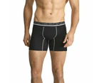 3x Bonds Active Max Mid Trunk Mens Mesh Boxer Briefs Underwear Black MZEUA Bulk