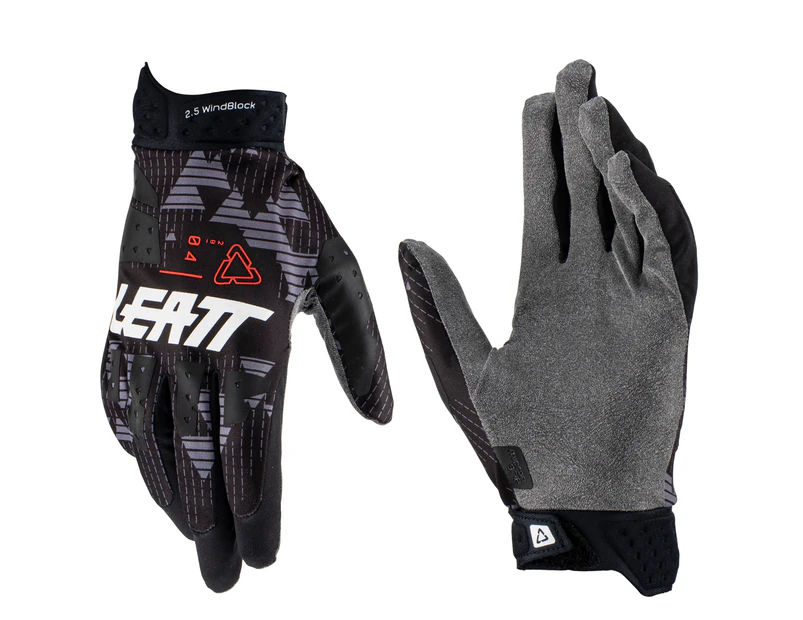 Leatt 2.5 24 Windblock Black Moto Gloves