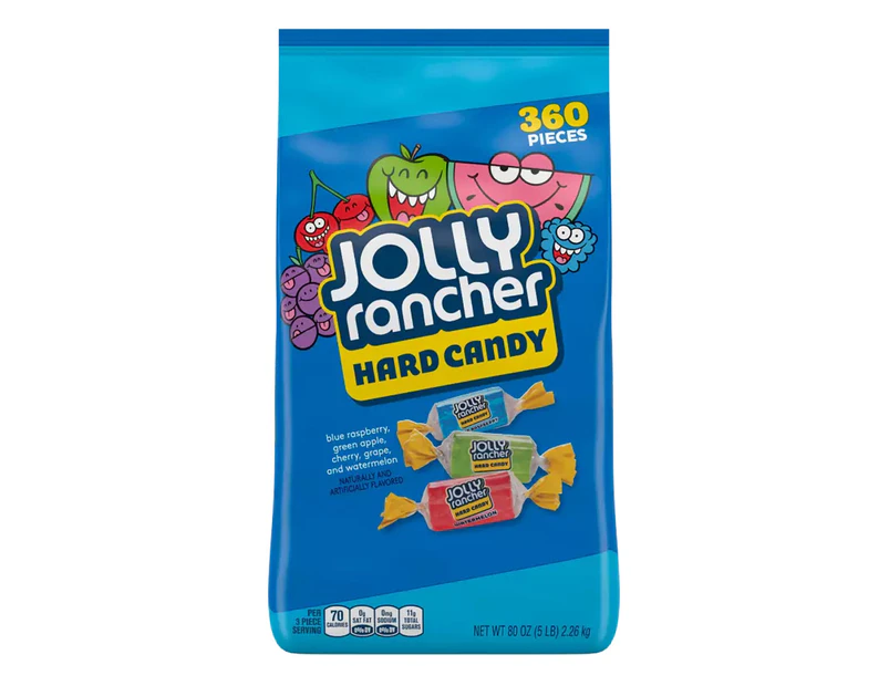 360pc Jolly Rancher Hard Candy Bulk Size Bag 2.26kg Sweet/Confectionery/Lollie