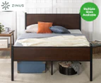 Zinus Tucker Bamboo & Metal Bed Frame - Brown/Black