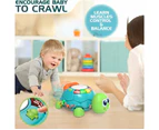 Baby Toys Early Learning Educational Toy with Light & Sound, Musical Turtle Crawling Baby Toys