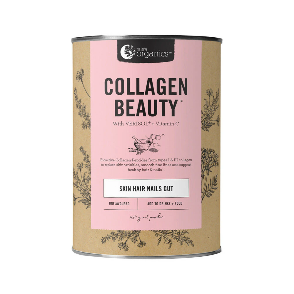 Nutra Organics Collagen Beauty with Verisol + Vitamin C Unflavoured 450g