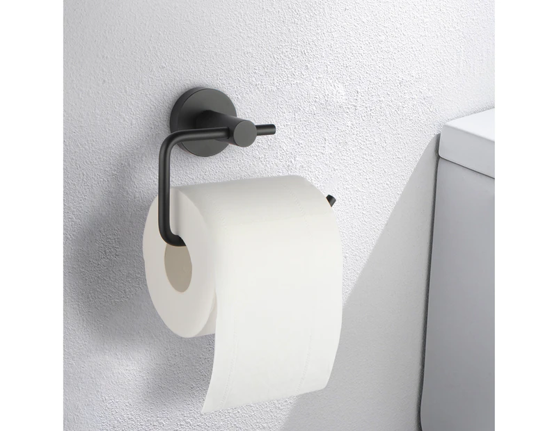 Toilet Roll Holder Tissue Paper Rolls Stainless Steel Round Paper hook Towel Tissue holder Rack Black