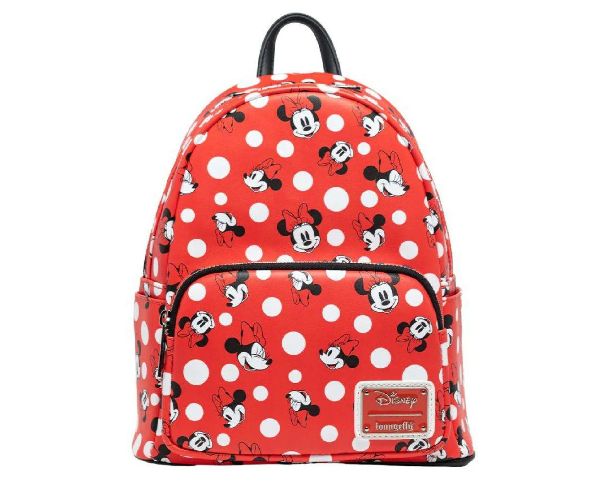 Loungefly Disney Minnie Mouse Polka Dots Red 10 inch Faux Leather Mini Backpack