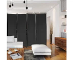 Costway 4 Panel Room Divider 1.7x2.2M Folding Privacy Screen Home Office Partition Stand Black