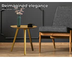 Golden Coffee Table and Side End Tables or Plant Stand