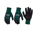 3x Cyclone Size Small Gardening Gloves Touch Screen Compatible Nylon Green/Black