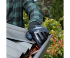 2x Cyclone Size Small Gardening Gloves Sub Zero Nylon/Dipped Nitrile Black/Blue