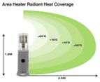 Gasmate Outdoor Area Gas Heater - Grey