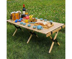 Adjustable Height Portable Picnic Table Folding Outdoor Camping BBQ Beach Table