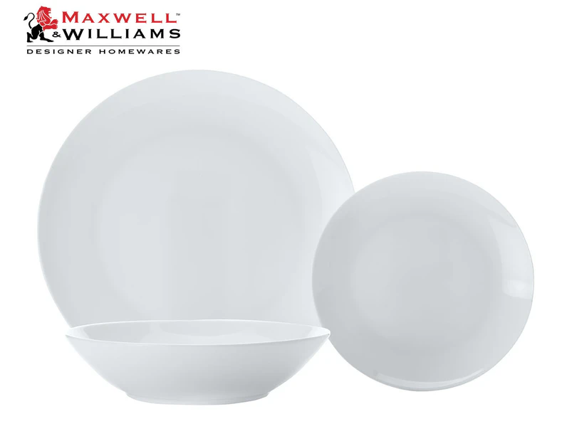 Maxwell & Williams 18-Piece Cashmere Resort Coupe Dinner Set - White