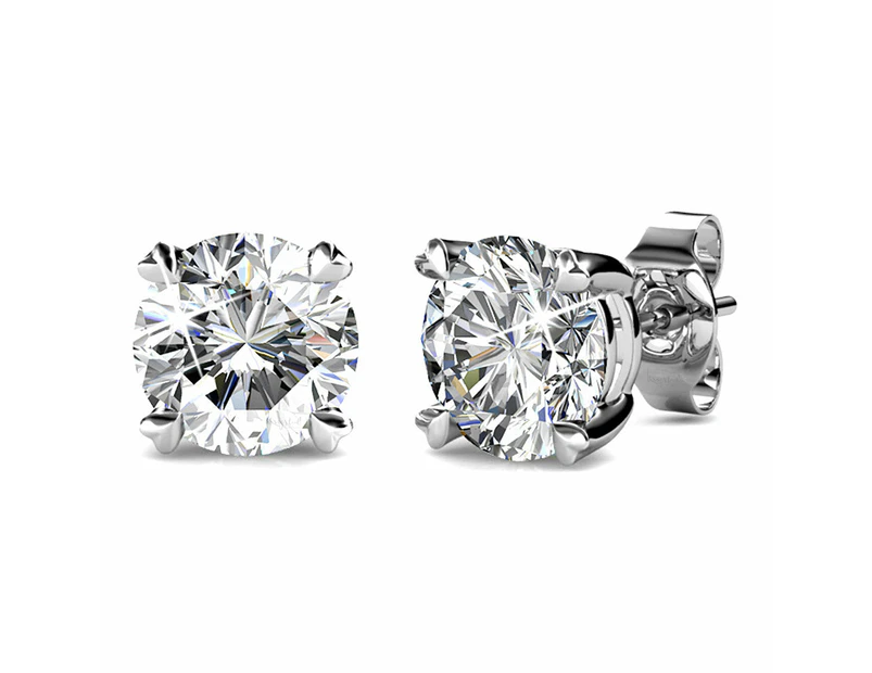 Solitaire Studs Embellished with Swarovski crystals