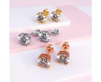 Solitaire Studs Embellished with Swarovski crystals