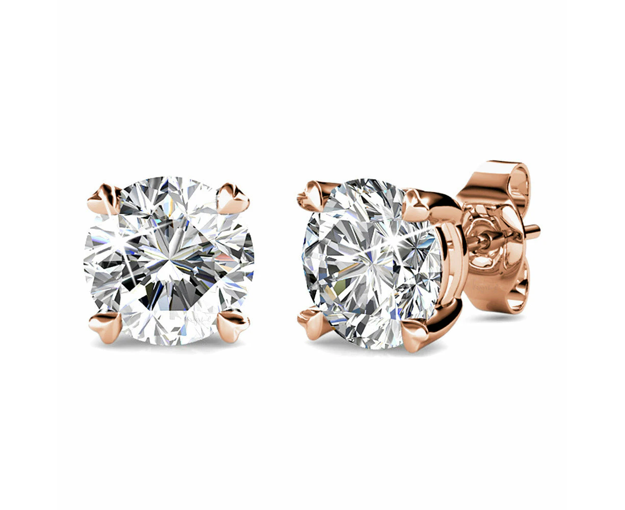 Solitaire Studs Embellished With SWAROVSKI® Crystals