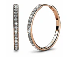 Encrusted Hoop Earrings Embellished With SWAROVSKI® Crystals