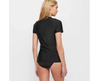 Target Resort Short Sleeve Zip Front Rash Vest - Black