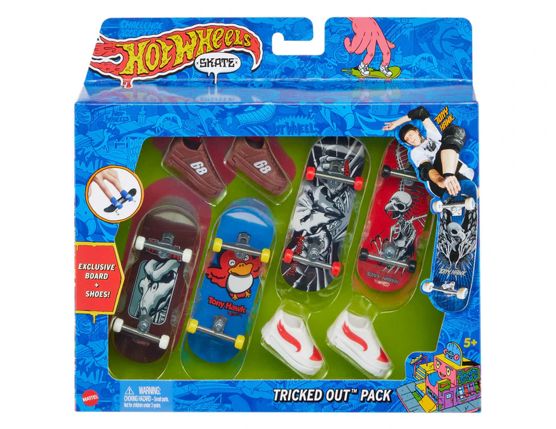 Hot Wheels® - Skate Fingerboards & Skate Shoes Multipack Toy For Kids (Styles May Vary)