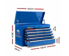 Garage Mechanic Tool Box Cabinet Storage Trolley 9 Drawer - Blue