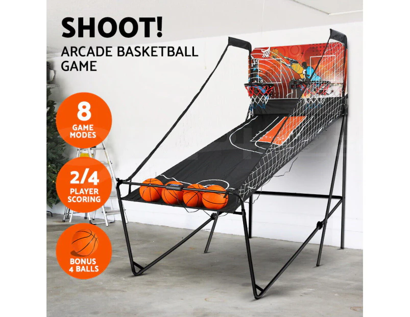 Arcade Basketball Game Double shooting Electronic Scoring Folding Outdoor Kids