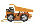 HUINA 2.4G RC 6 Channel 1:18 Alloy Remote Control Dump Truck Loader Toy Car