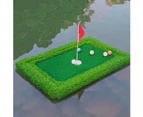 Floating Putting Green Golf Mat Water Pool Flag Golf Putter Train Mat 30*60cm