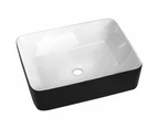Ceramic Bathroom Basin Sink Vanity Above Counter Basins Bowl Black White