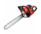Petrol Chainsaw E-Start Commercial Top Handle Tree 45cc - 16in