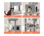 BEASTIE Cat Tree Scratching Post Anti-tip Kit Light Grey 143cm