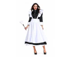 Costume Bay Womens Black White German Beer Maid Wench Fancy Dress Costume