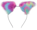 Furry Fox Ears Pet Play Ddlg Littles Kawaii Cosplay - Rainbow Pastels