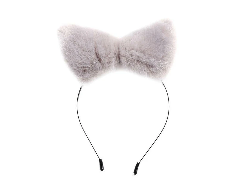 Furry Fox Ears Pet Play Ddlg Littles Kawaii Cosplay - Grey