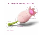Ultrasonic Tulip Fast Orgasm Clitoris Vibrator Sex Toys For Women - Green