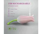 Ultrasonic Tulip Fast Orgasm Clitoris Vibrator Sex Toys For Women - Green