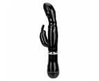Rabbit Vibrator 12 Modes G Spot Waterproof Vibrating Orgasm Women - Black