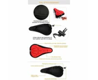 Cushions Covers Bicycle Seat 3D Gel Ultra Soft Suitable For Mountain Bike Riding Men And Women Red - Red