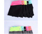 Pocket Yoga Shorts Women Gym Wear Spandex Pants Fitness Home Exercise - Black And Grey