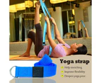 2Pcs Foam Yoga Block Plus Strap Home Exercise Fitness Workout - Purple