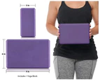 Yoga Block Eva Fitness Foam Brick Exercise Gym Sports Pilates Stretching - Pink