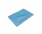 Pet Beds Washable Summer Cooling Dog Mat - Blue