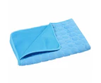 Pet Beds Washable Summer Cooling Dog Mat - Blue